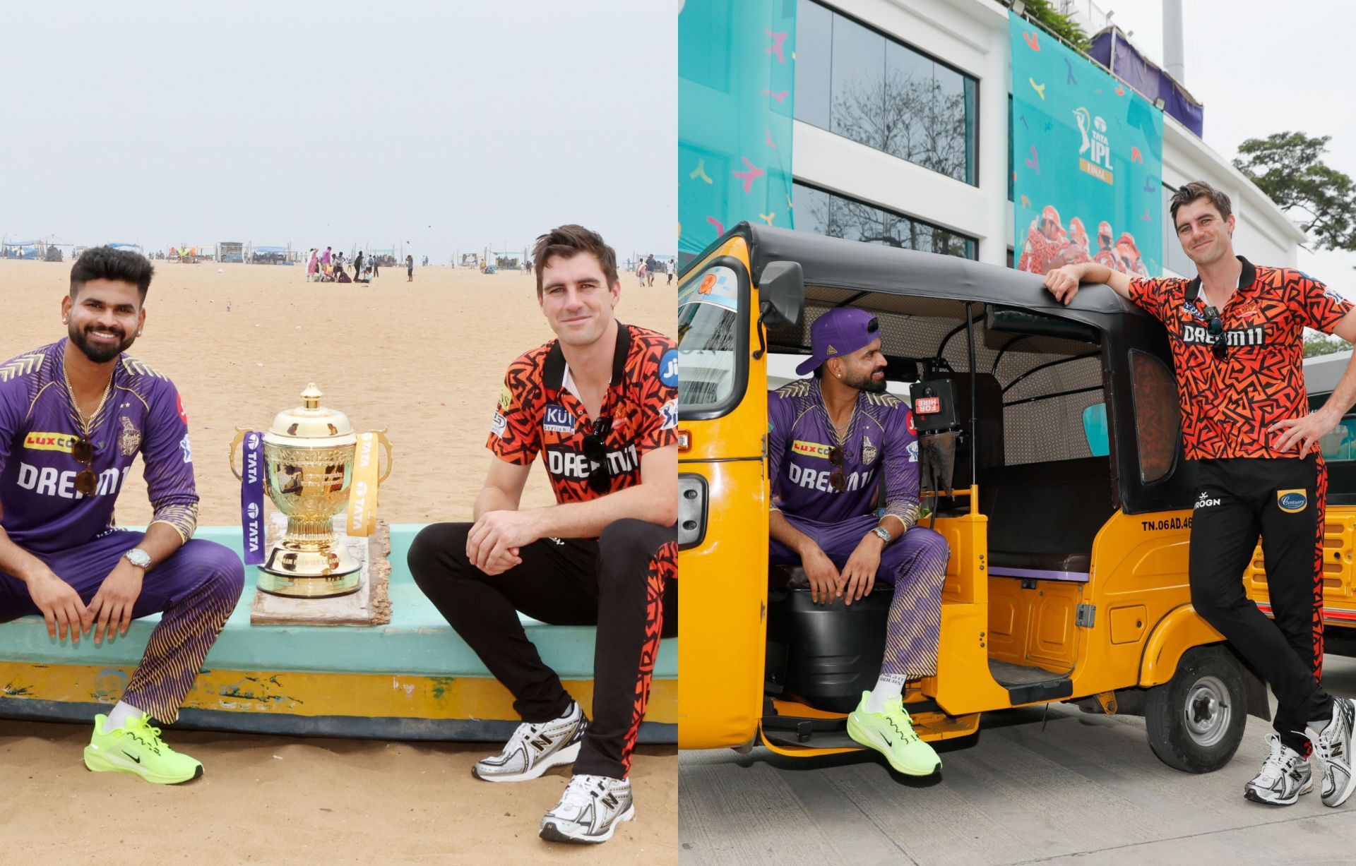 [In Pictures] Pat Cummins and Shreyas Iyer pose with trophy ahead of ...